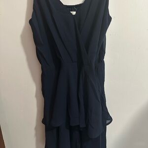 Maurices Asymmetrical Navy Dress